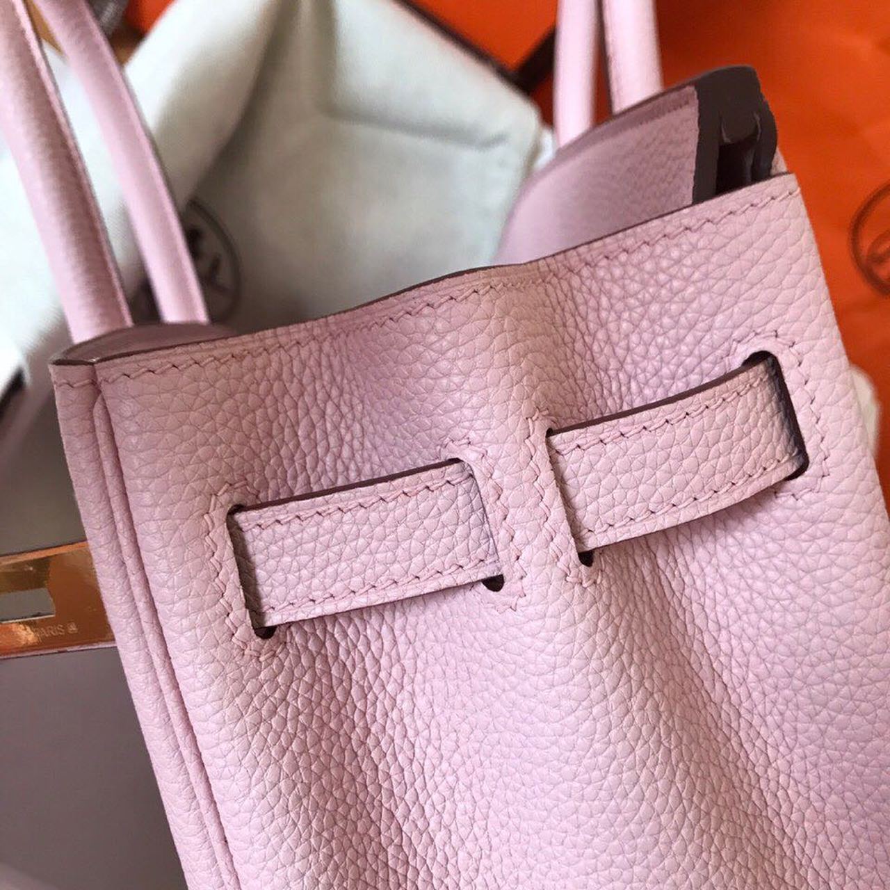 GLAMI Birkin Electric Rose Sakura 3Q For Women Gold Toned Hardware 11.8in/30cm