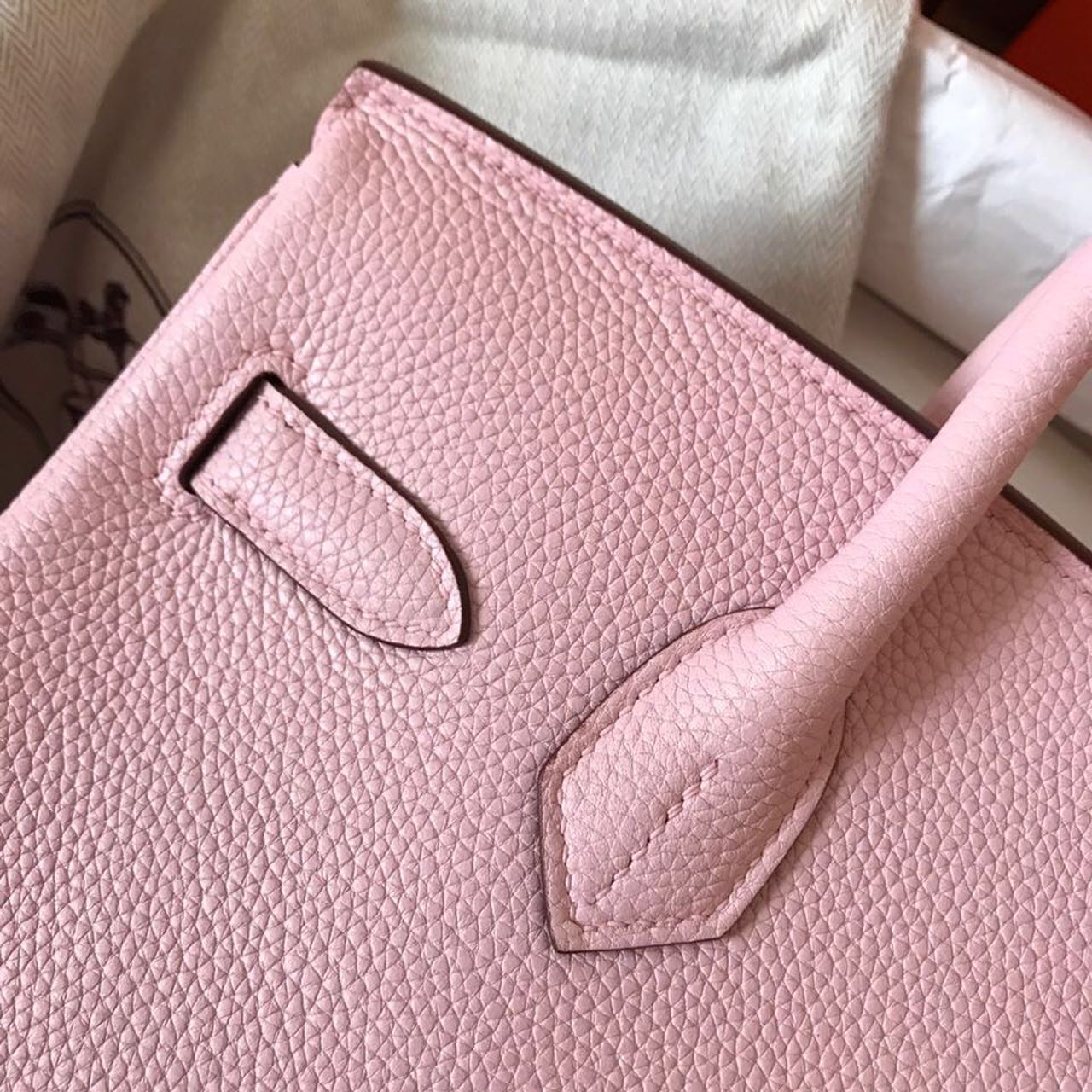 GLAMI Birkin Electric Rose Sakura 3Q For Women Gold Toned Hardware 11.8in/30cm
