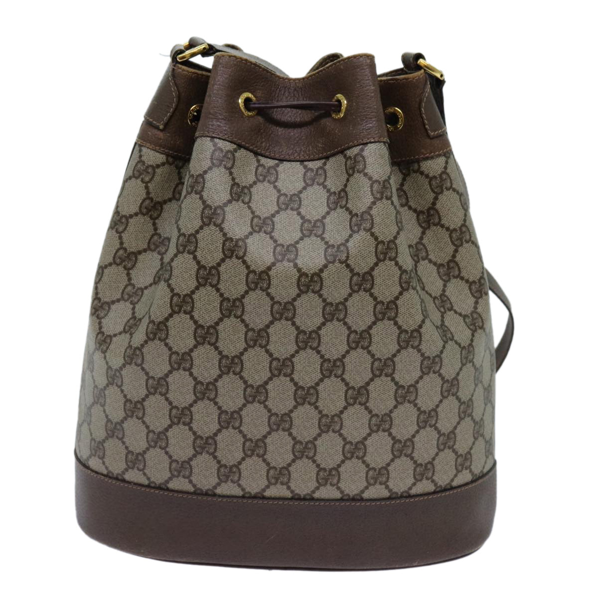 GUCCI GG Canvas Web Sherry Line Shoulder Bag PVC Beige Green Red 71174