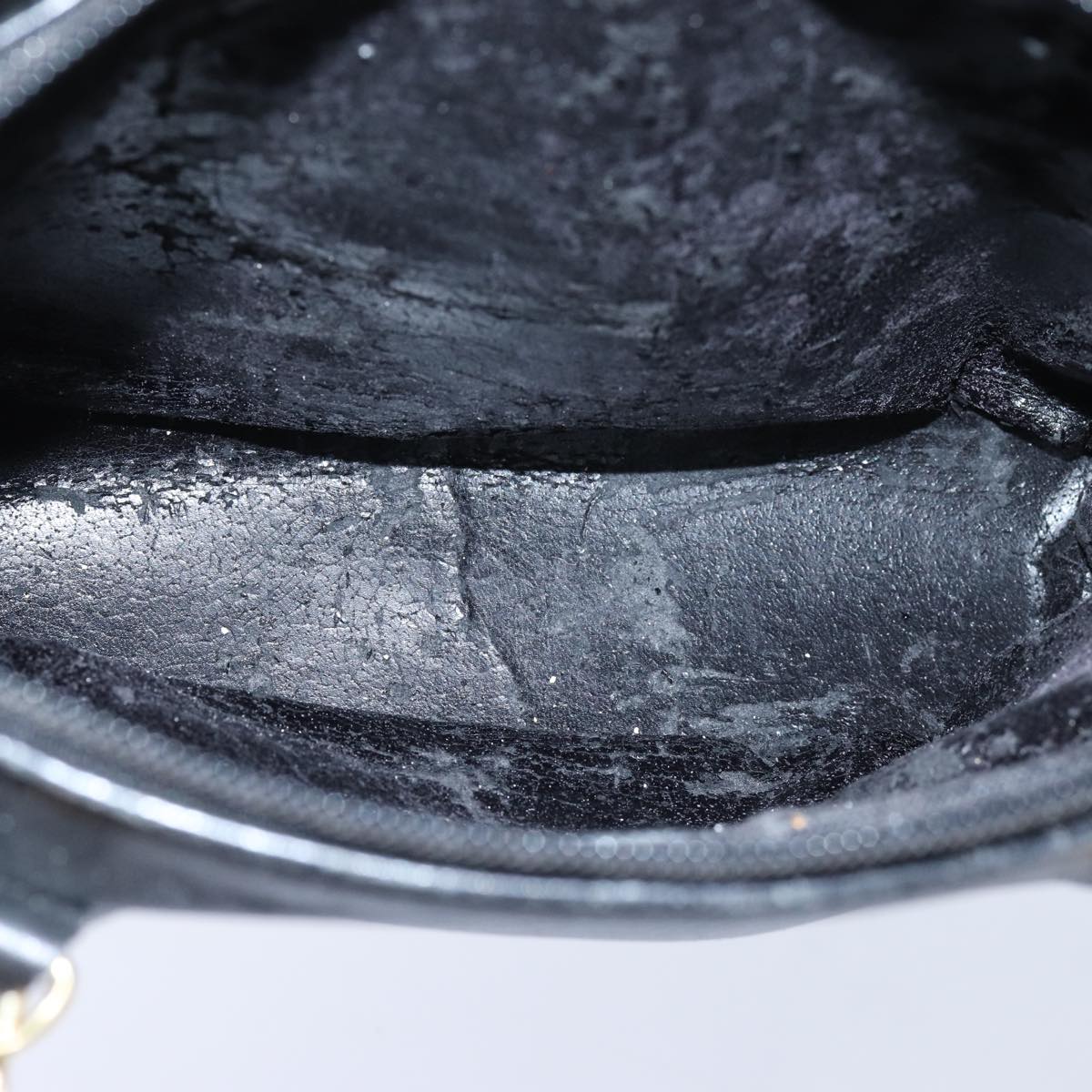 GUCCI Bamboo Hand Bag Leather Black 71309