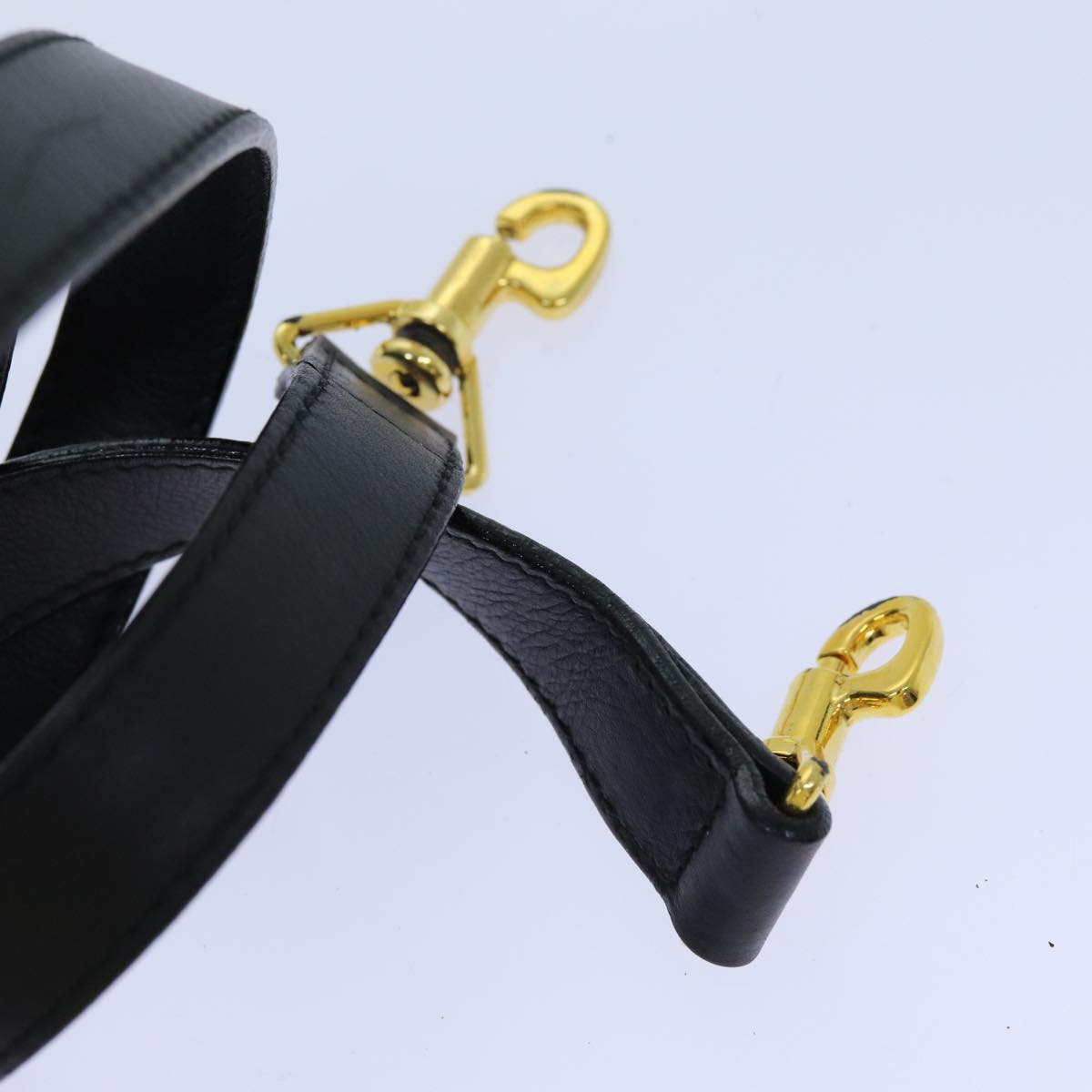 GUCCI Bamboo Hand Bag Leather 2way Black 71310