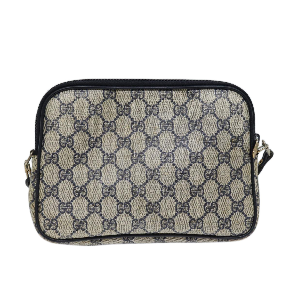 GUCCI GG Supreme Shoulder Bag PVC Navy 97 02 068 71425