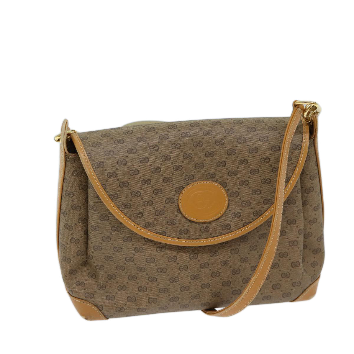 GUCCI Micro GG Supreme Shoulder Bag PVC Beige 001 099 4084 71428
