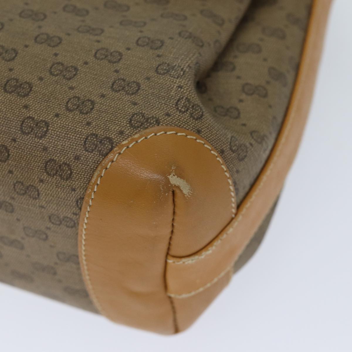 GUCCI Micro GG Supreme Shoulder Bag PVC Beige 001 099 4084 71428