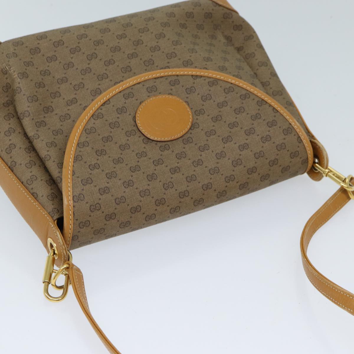 GUCCI Micro GG Supreme Shoulder Bag PVC Beige 001 099 4084 71428