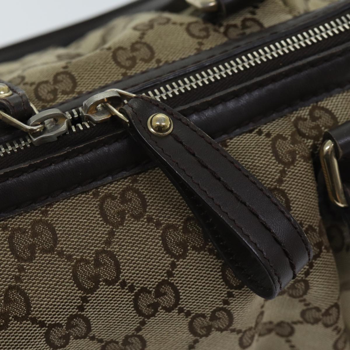 GUCCI GG Canvas Hand Bag Beige 247902 71513