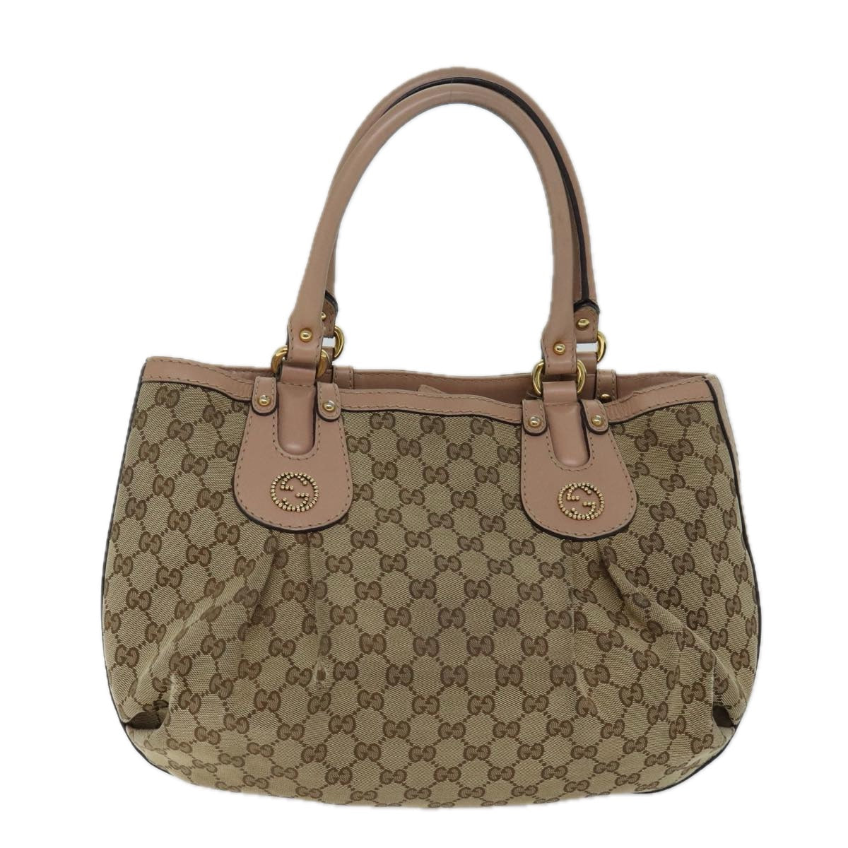 GUCCI GG Canvas Hand Bag Beige 269953 71514