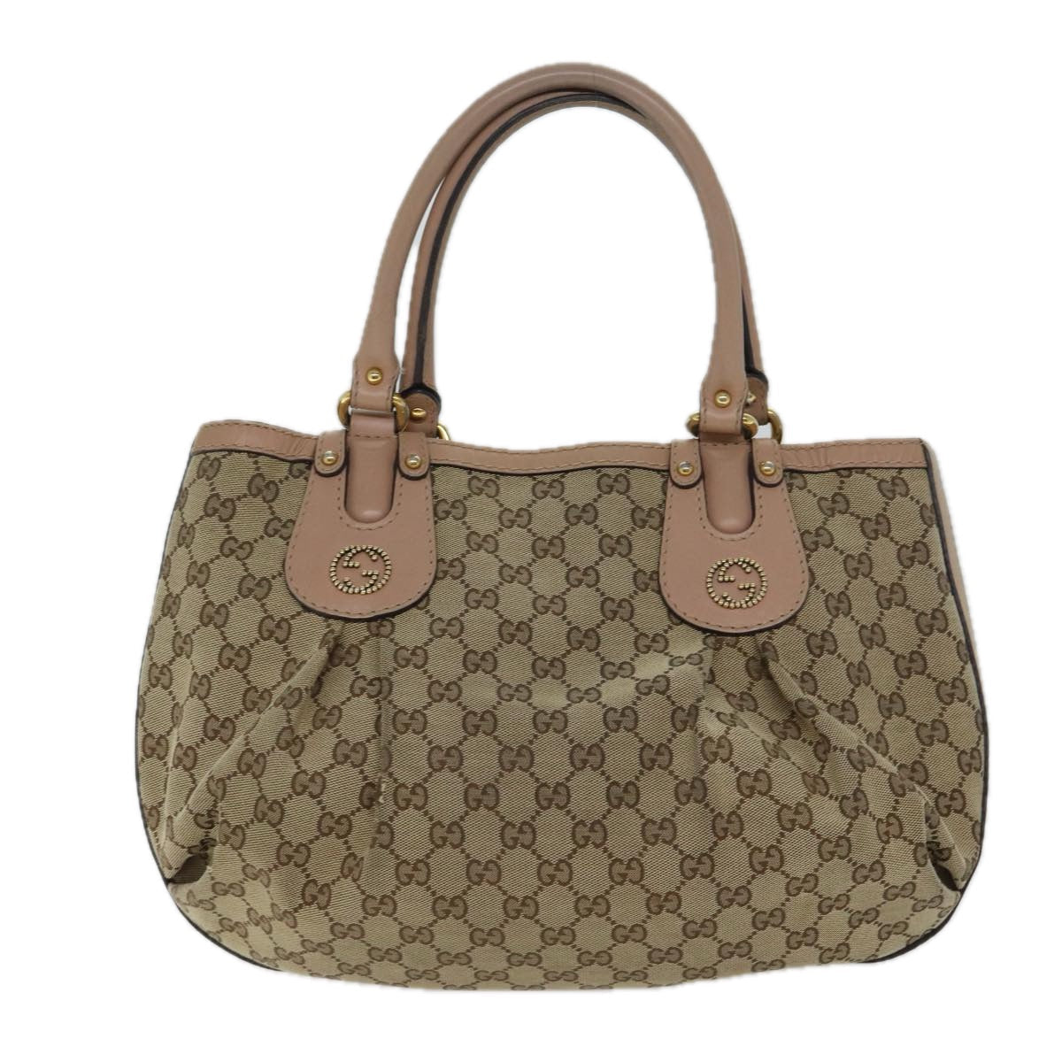 GUCCI GG Canvas Hand Bag Beige 269953 71514