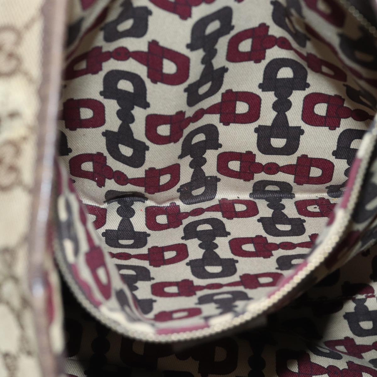GUCCI GG Canvas Web Sherry Line Hand Bag Beige Red Green 162899 71515