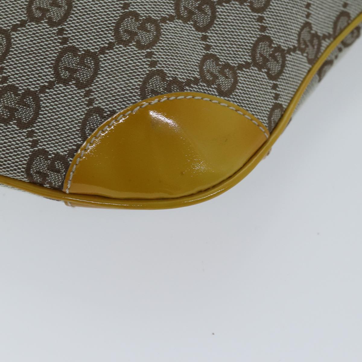 GUCCI GG Canvas Shoulder Bag Gray 001 4158 3444 71520