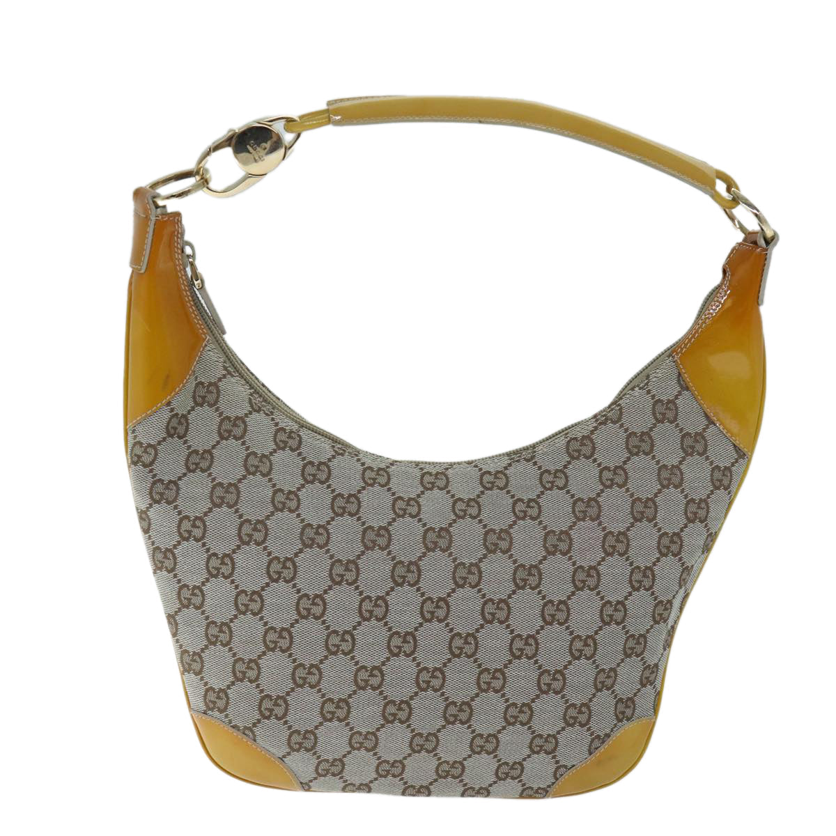 GUCCI GG Canvas Shoulder Bag Gray 001 4158 3444 71520