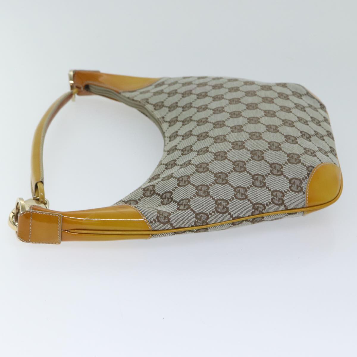 GUCCI GG Canvas Shoulder Bag Gray 001 4158 3444 71520