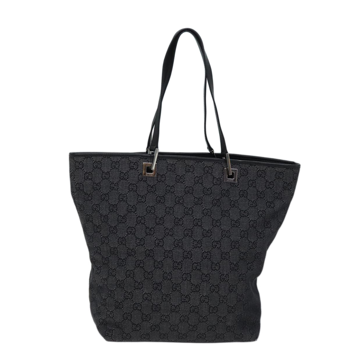GUCCI GG Canvas Tote Bag Gray 31243 71523