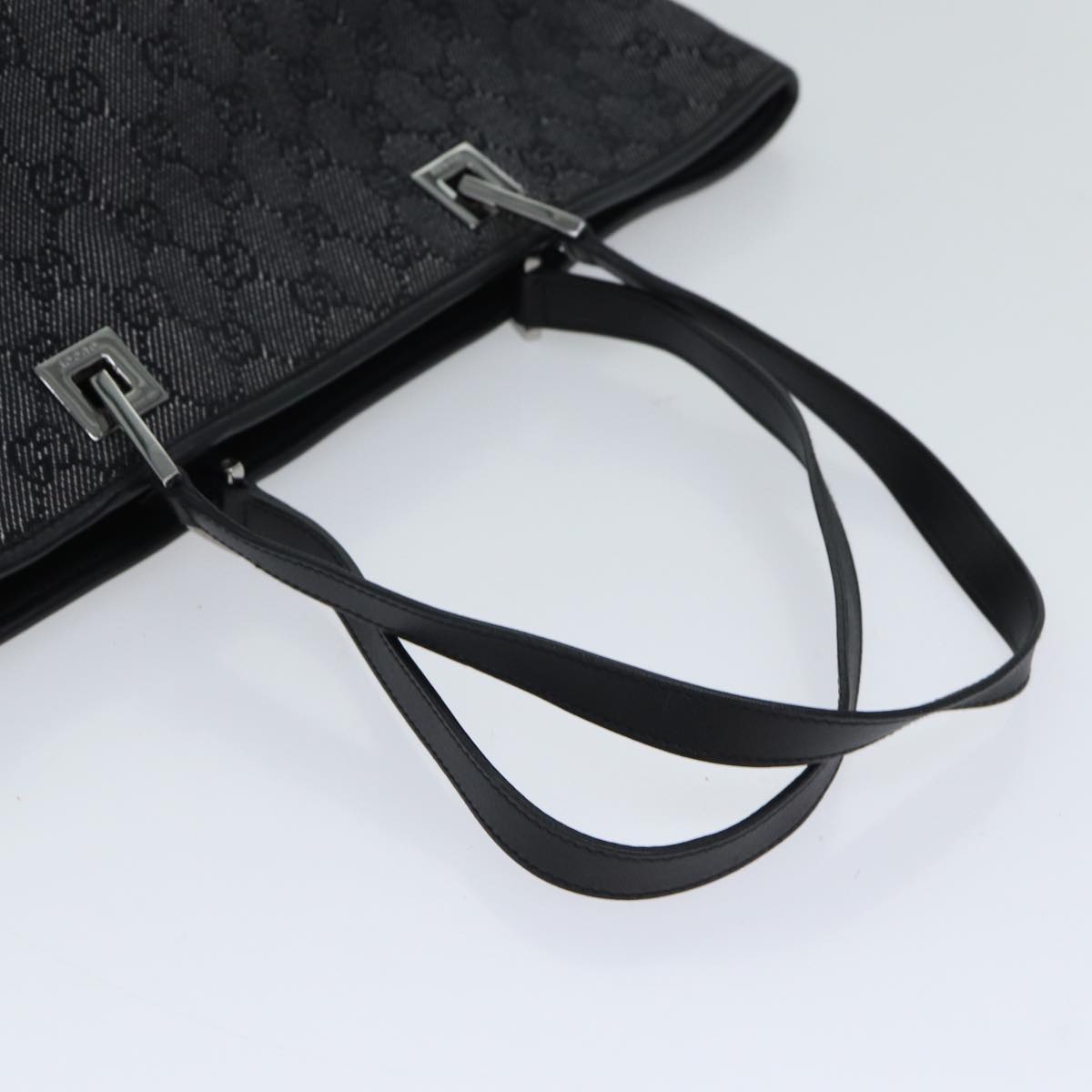 GUCCI GG Canvas Tote Bag Gray 31243 71523