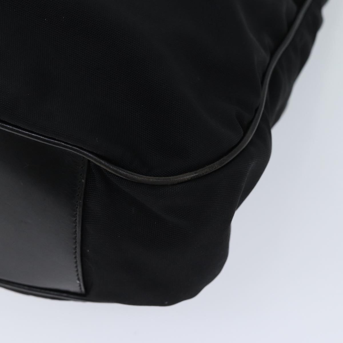 GUCCI Bamboo Shoulder Bag Nylon 2way Black 001 1577 1781 71530