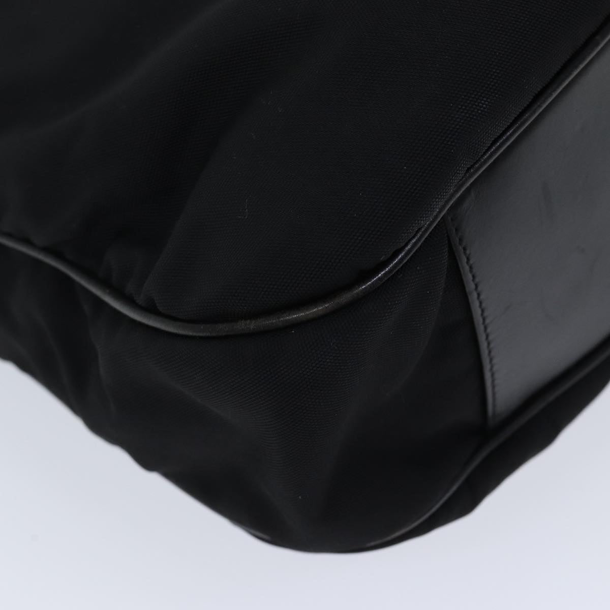 GUCCI Bamboo Shoulder Bag Nylon 2way Black 001 1577 1781 71530