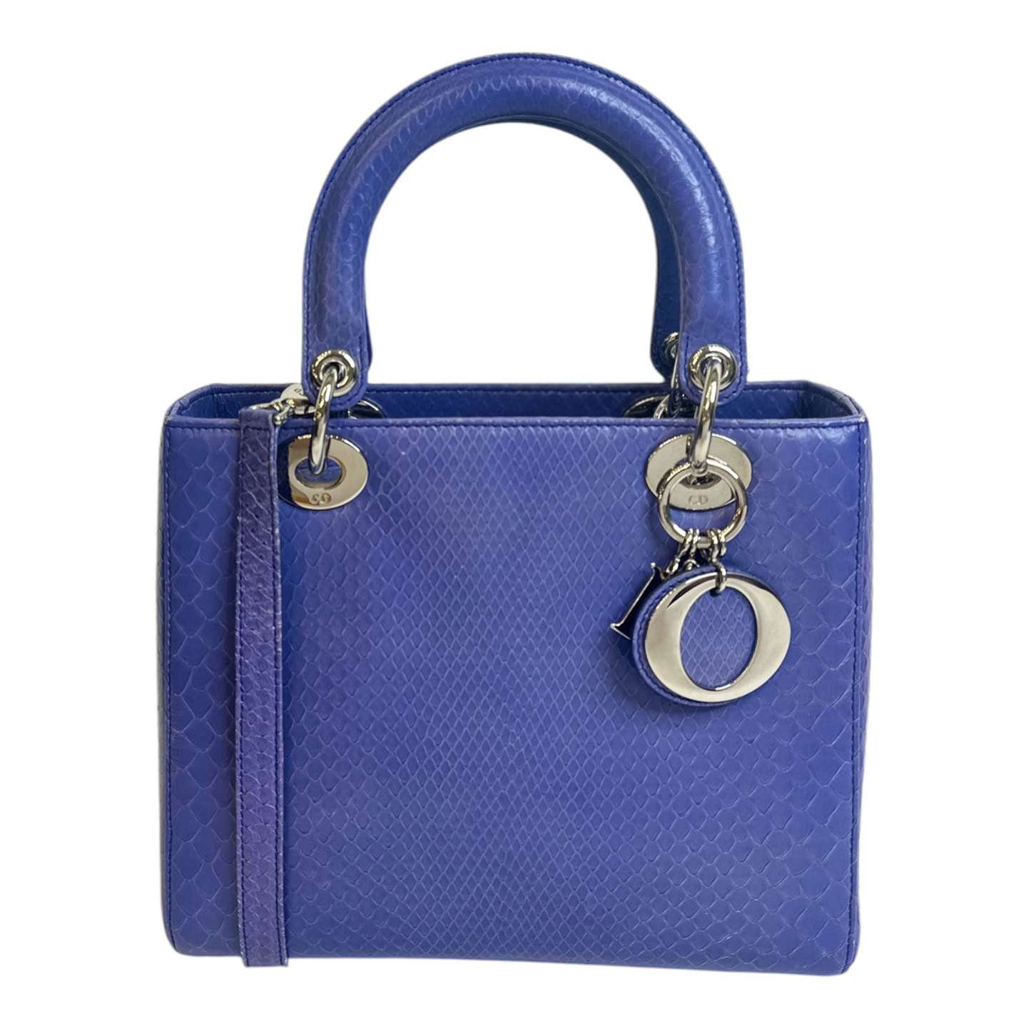 Christian Dior Snakeskin Medium Lady Dior Lavender