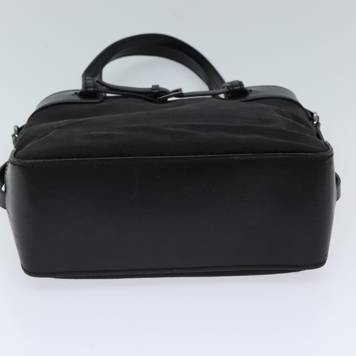 GUCCI GG Canvas Hand Bag Black 107757 71784