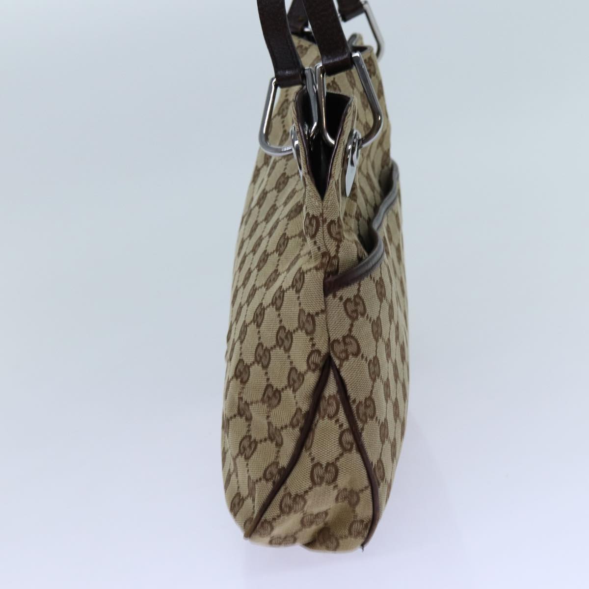 GUCCI GG Canvas Tote Bag Beige 121023 71785