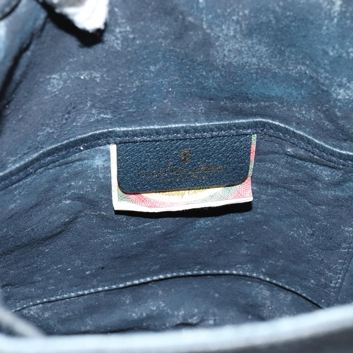 GUCCI GG Supreme Sherry Line Shoulder Bag PVC Navy Red 41 02 034 71786
