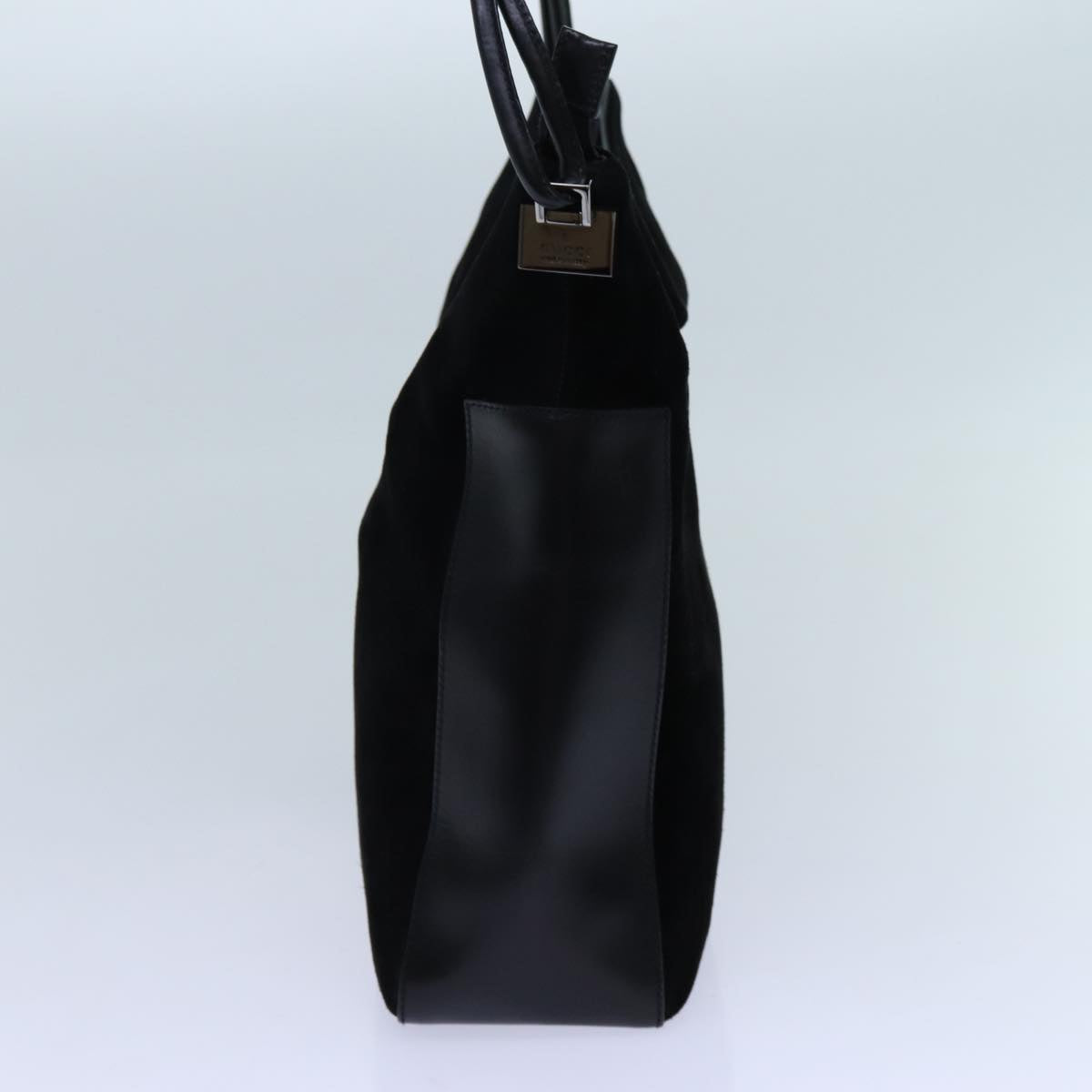 GUCCI Shoulder Bag Suede Black 001 3770 71787