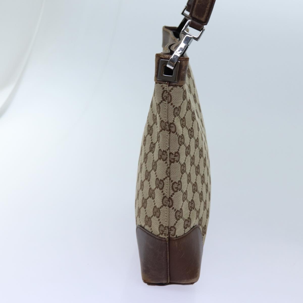 GUCCI GG Canvas Shoulder Bag Beige 33900 71788