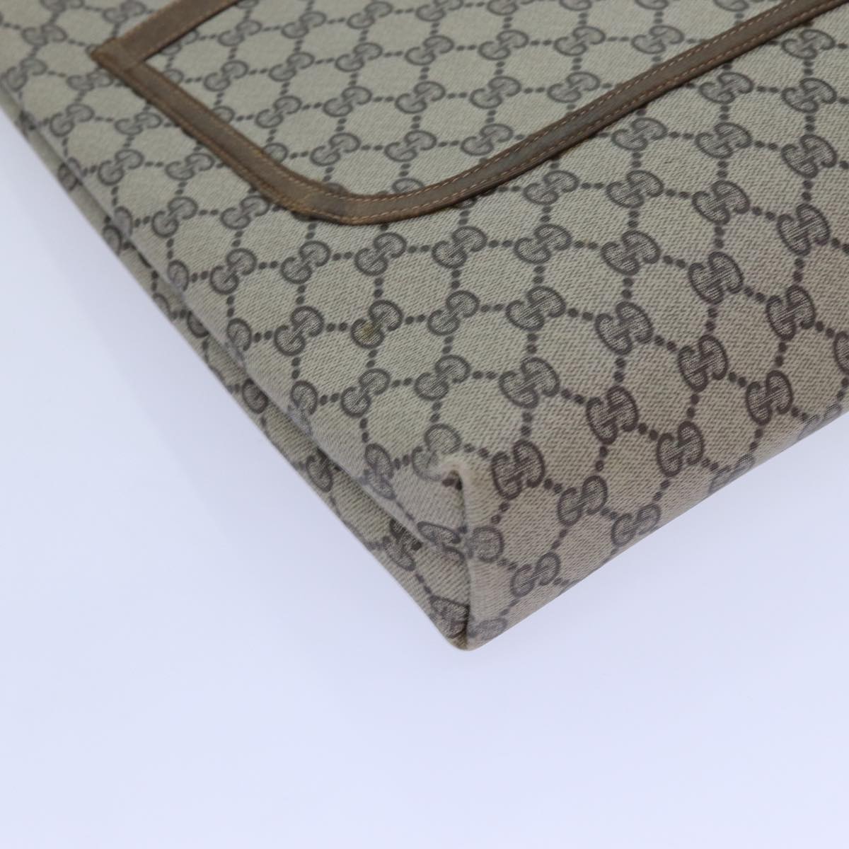GUCCI GG Supreme Web Sherry Line Tote Bag PVC Beige Red Green 71791