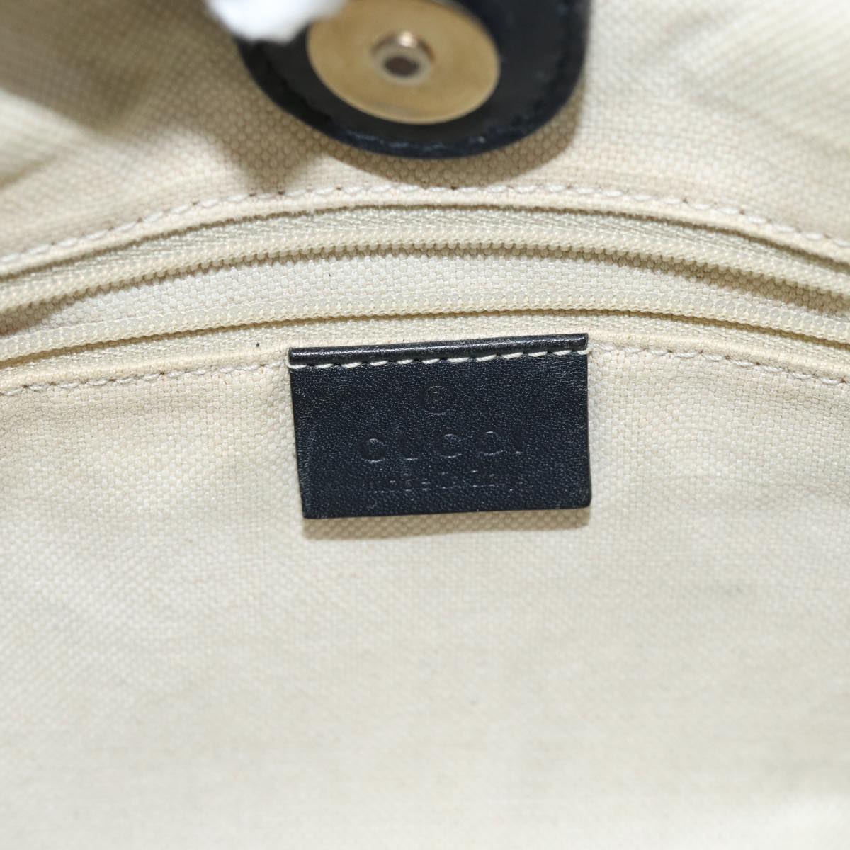 GUCCI GG Canvas Hand Bag Navy 211944 71797
