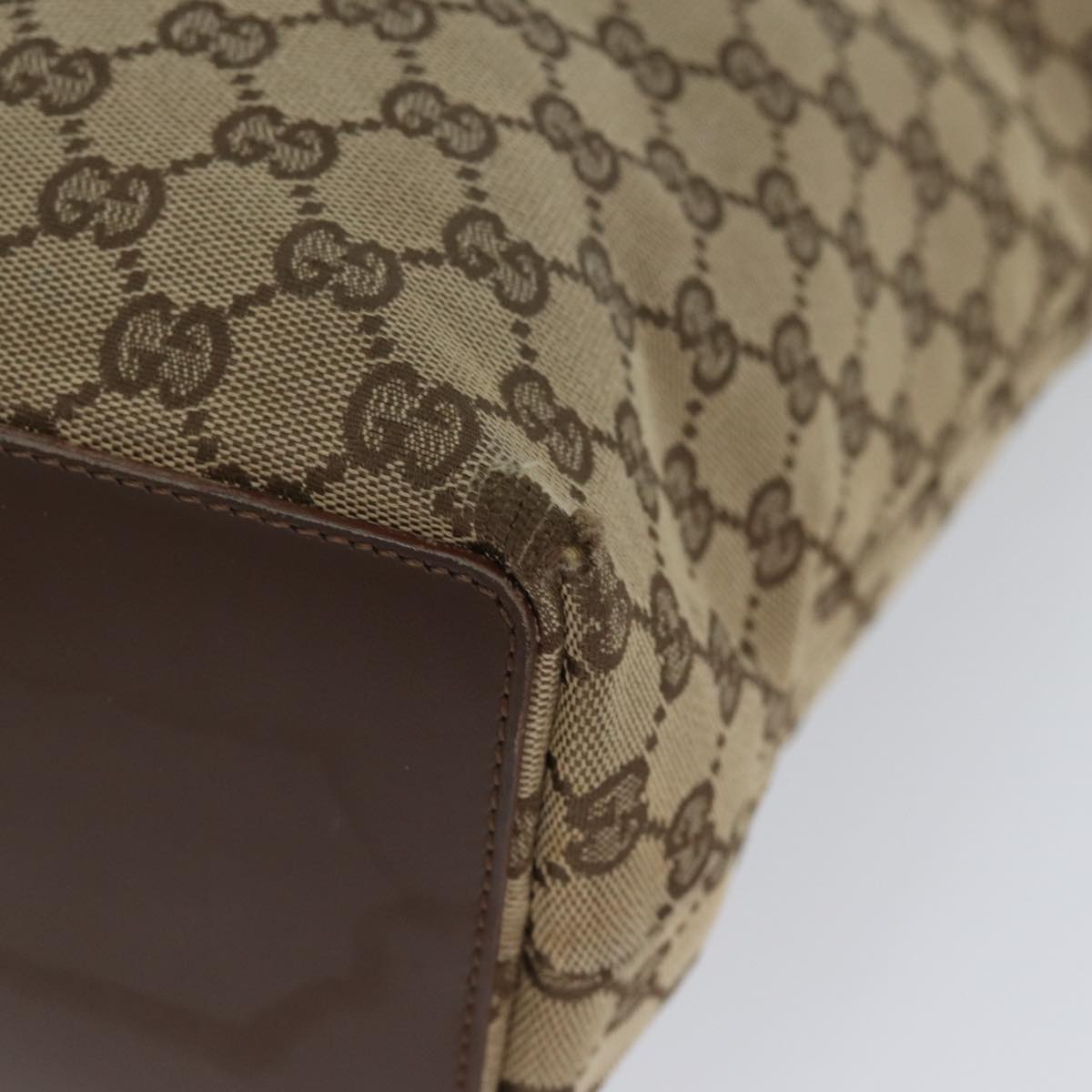 GUCCI GG Canvas Tote Bag Beige 001 1098 71799