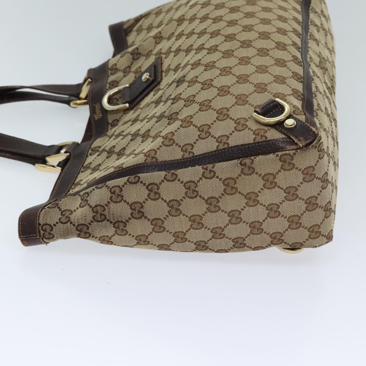 GUCCI GG Canvas Tote Bag Beige 141472 71800