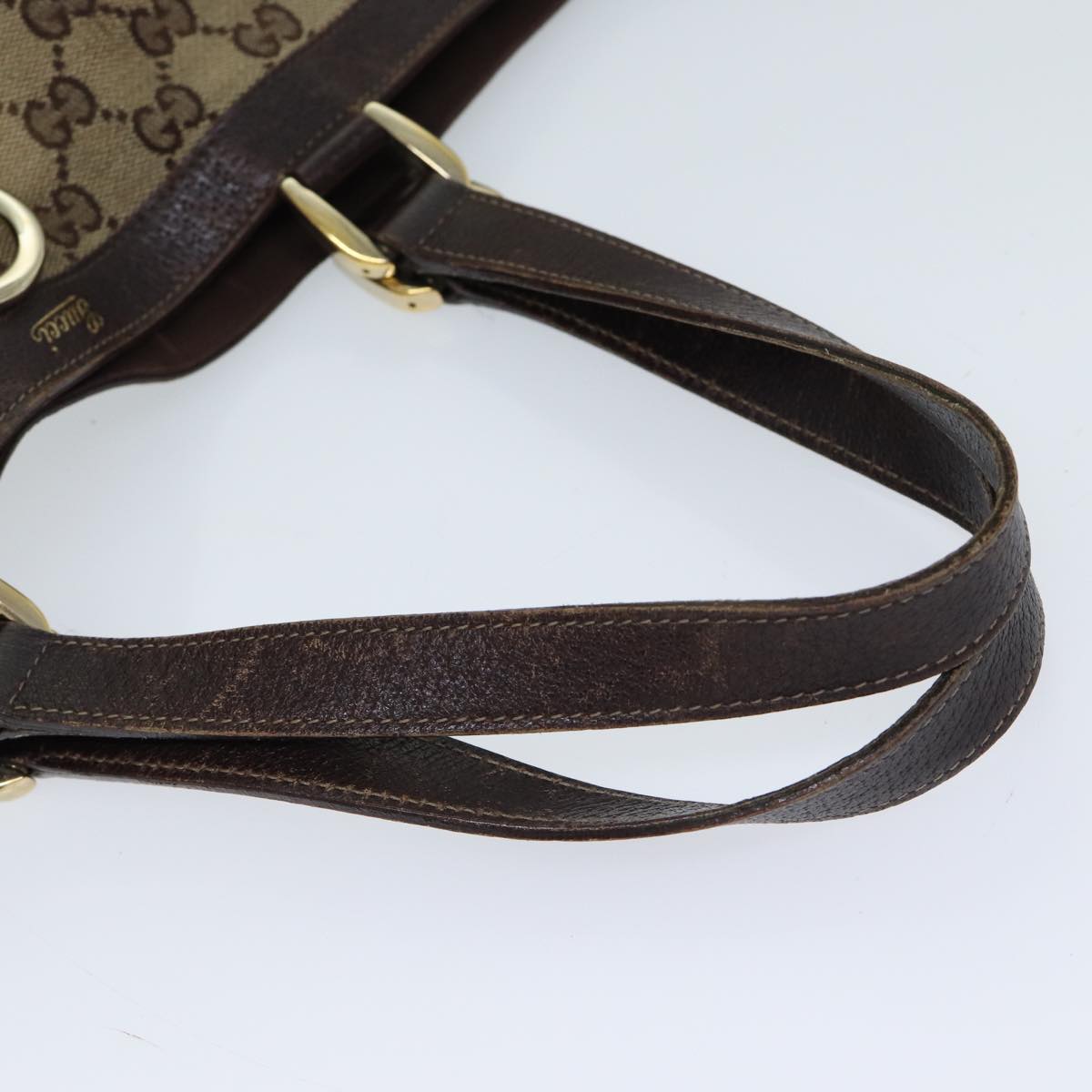 GUCCI GG Canvas Tote Bag Beige 141472 71800