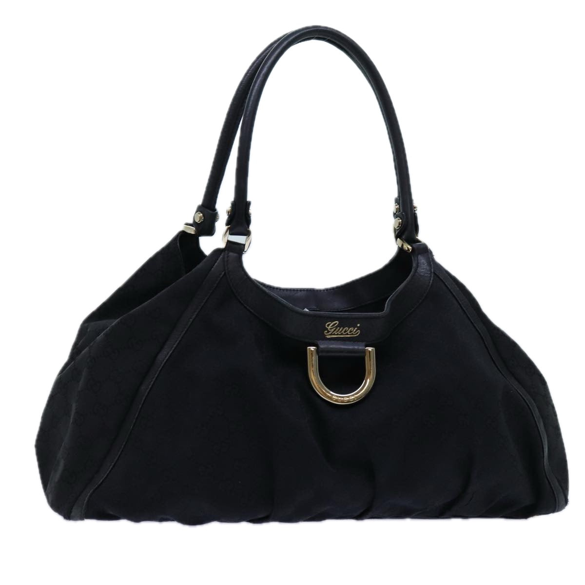 GUCCI GG Canvas Tote Bag Black 189835 71801
