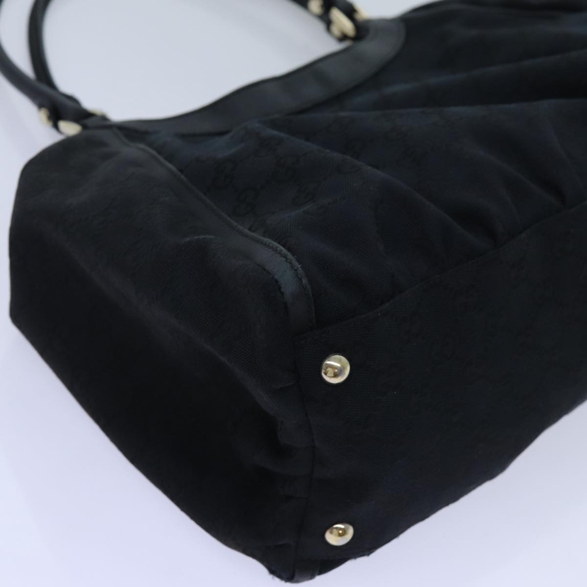GUCCI GG Canvas Tote Bag Black 189835 71801