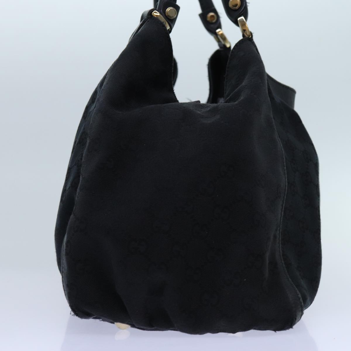 GUCCI GG Canvas Tote Bag Black 189835 71801