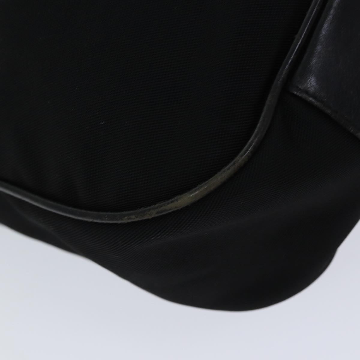 GUCCI Bamboo Hand Bag Nylon 2way Black 001 1577 71804