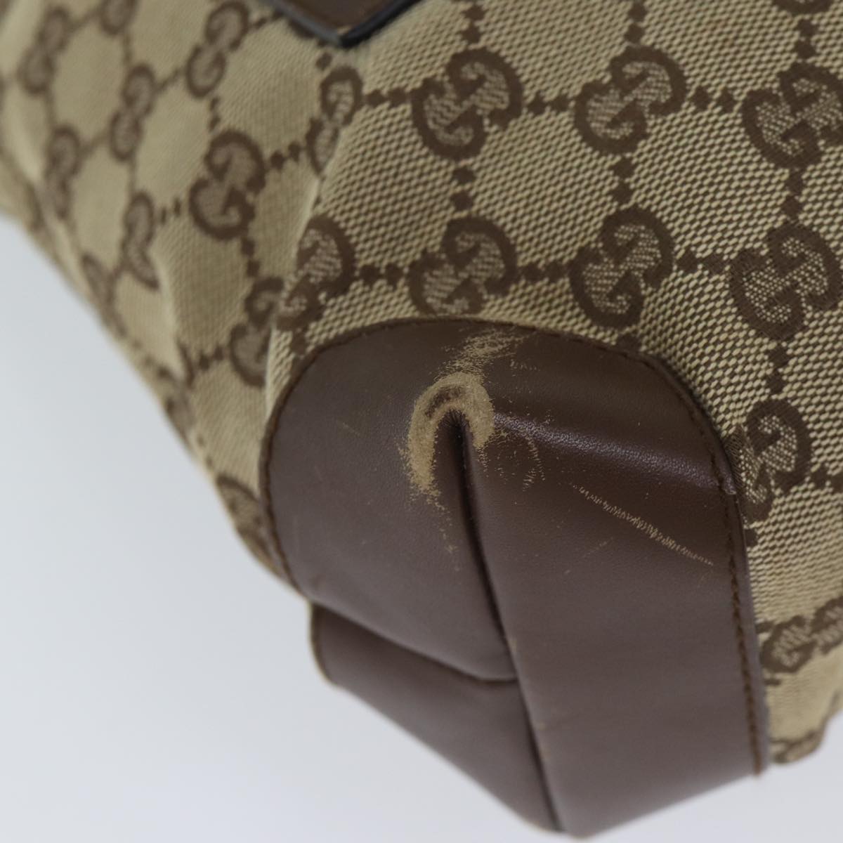 GUCCI GG Canvas Tote Bag Beige 28893 71807