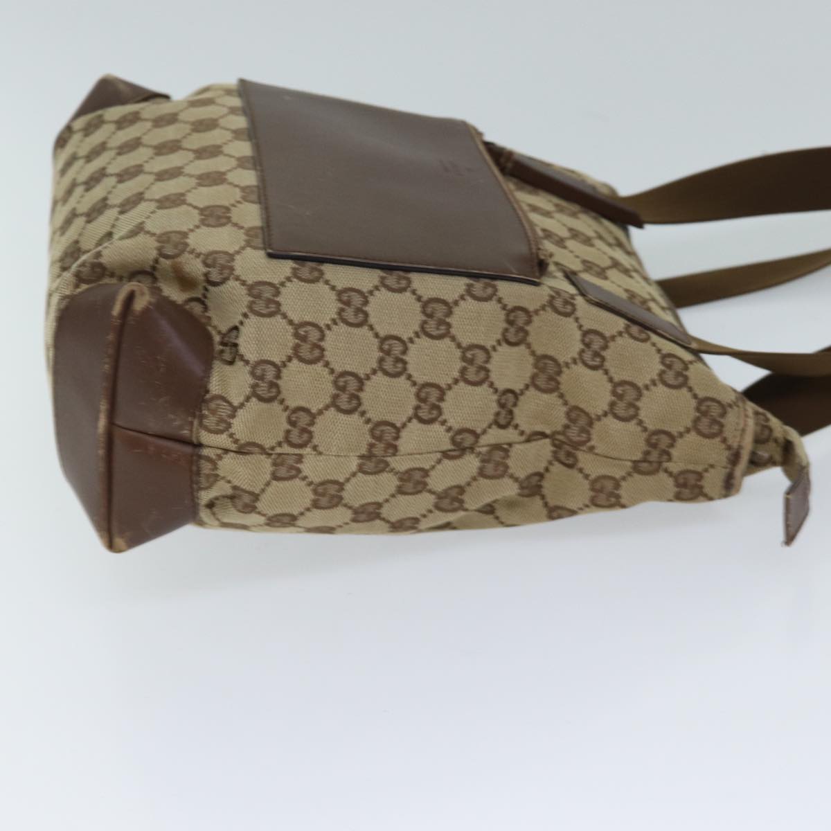 GUCCI GG Canvas Tote Bag Beige 28893 71807