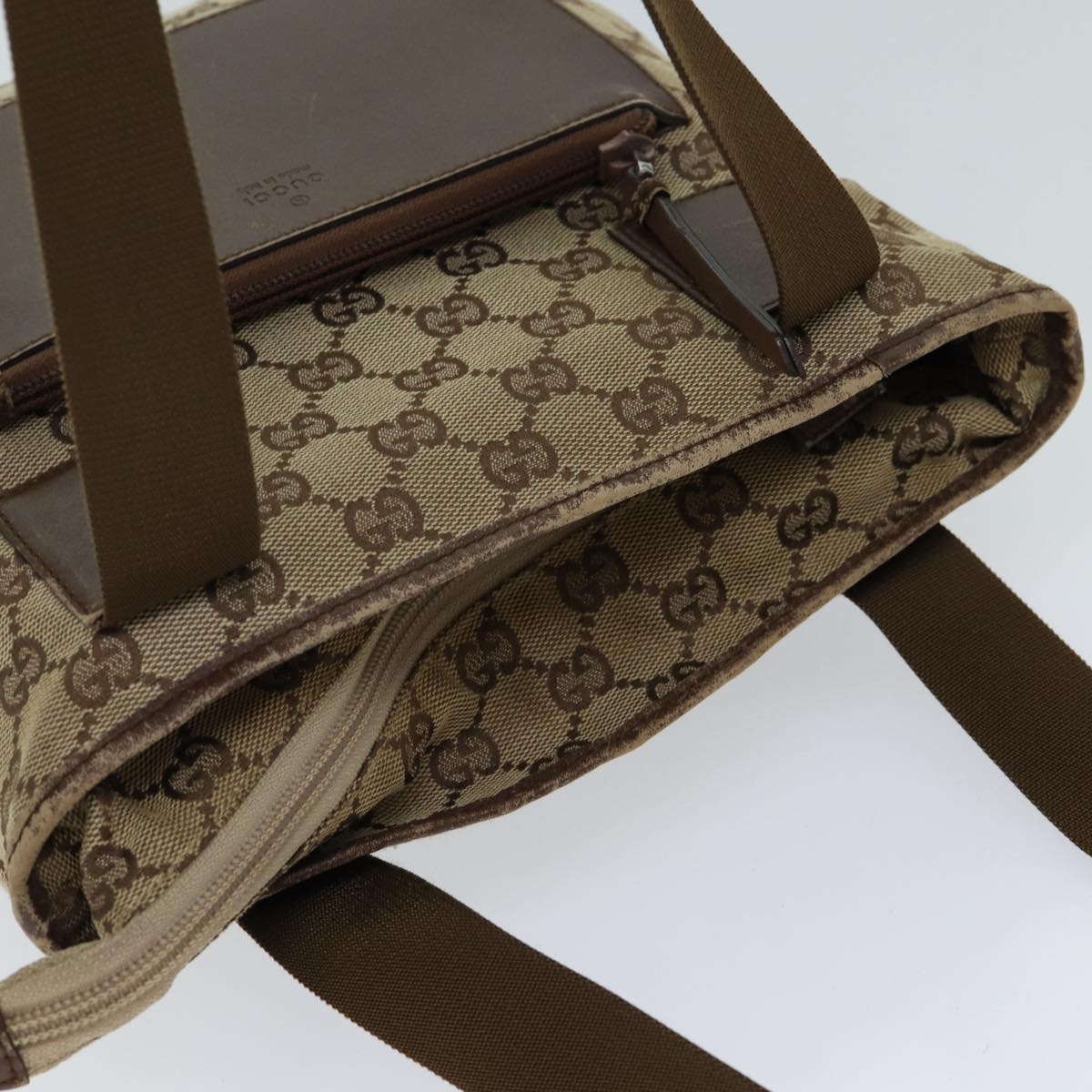 GUCCI GG Canvas Tote Bag Beige 28893 71807