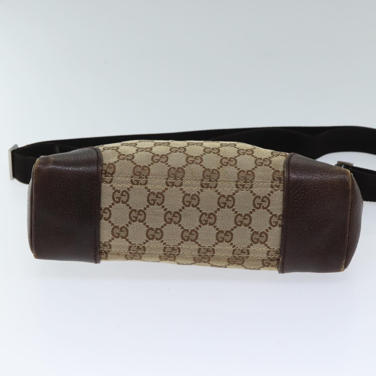 GUCCI GG Canvas Shoulder Bag Beige 114273 71808