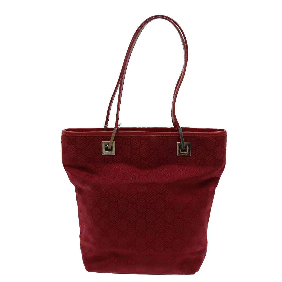 GUCCI GG Canvas Hand Bag Red 002 1099 71810