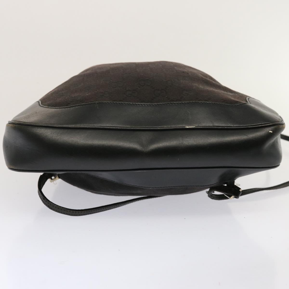 GUCCI GG Canvas Shoulder Bag Black 001 3812 71811