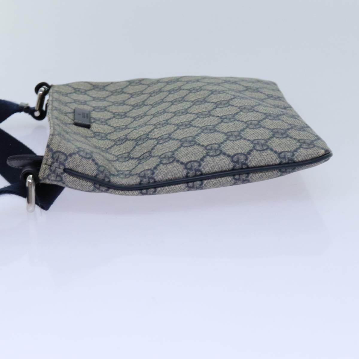 GUCCI GG Supreme Shoulder Bag PVC Navy 201538 71815