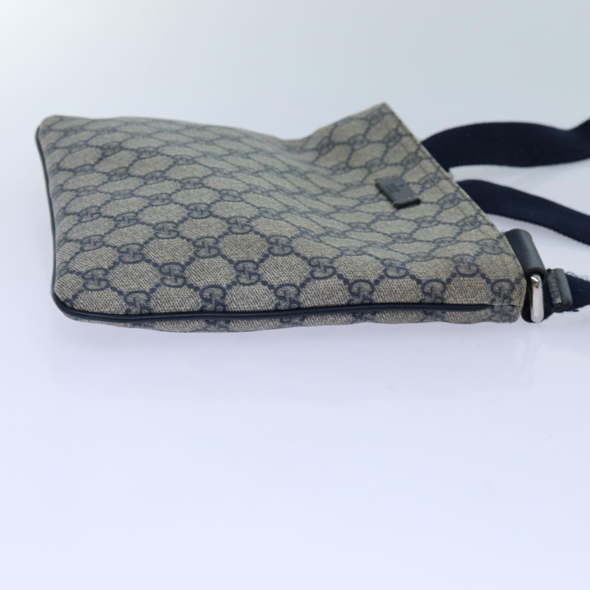 GUCCI GG Supreme Shoulder Bag PVC Navy 201538 71815