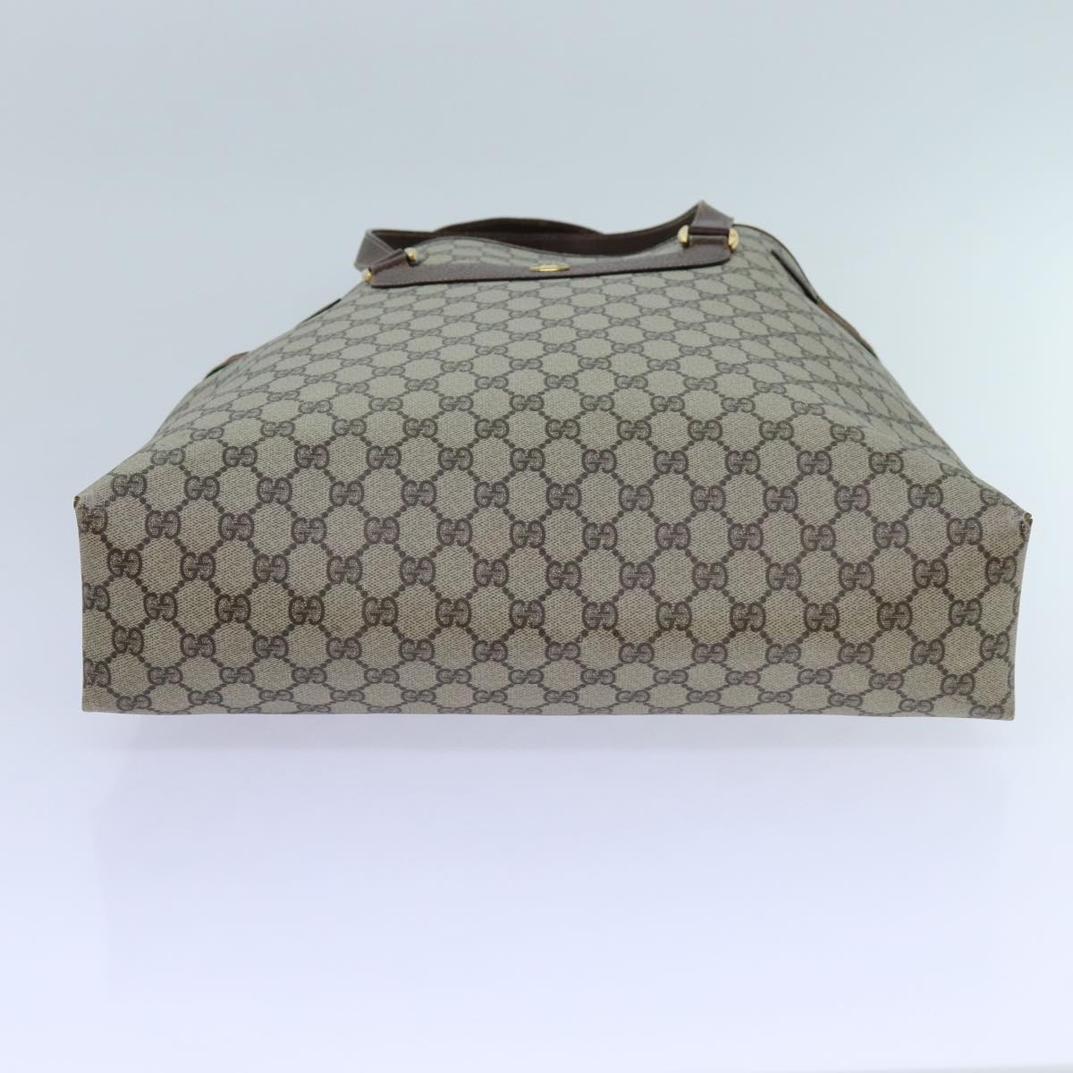 GUCCI GG Supreme Web Sherry Line Tote Bag Beige Red Green 39 02 091 71816