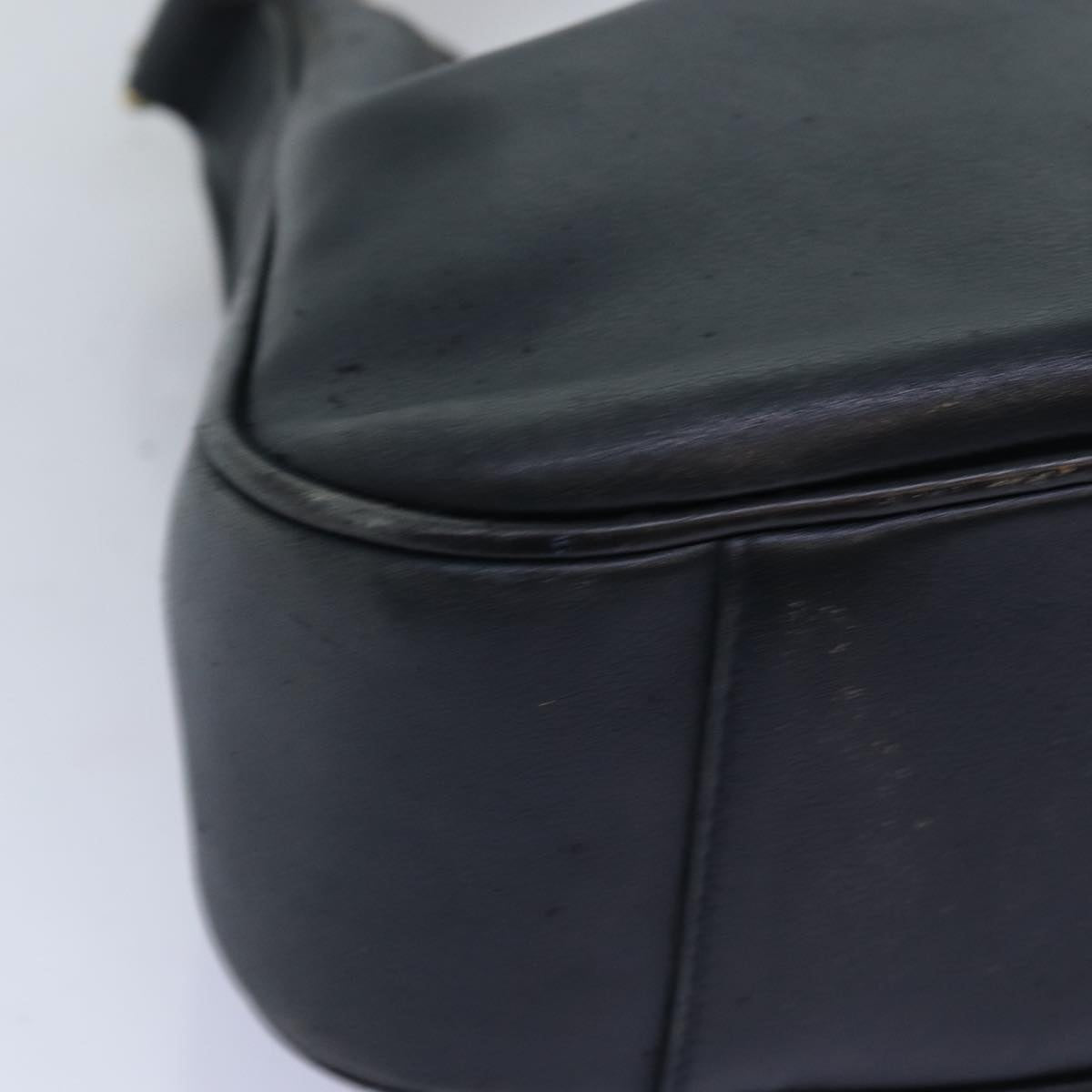 GUCCI Bamboo Shoulder Bag Leather 2way Black 71823