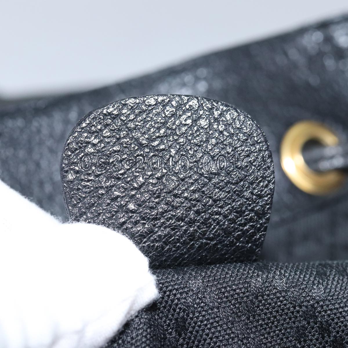 GUCCI Bamboo Backpack Suede Black 71825