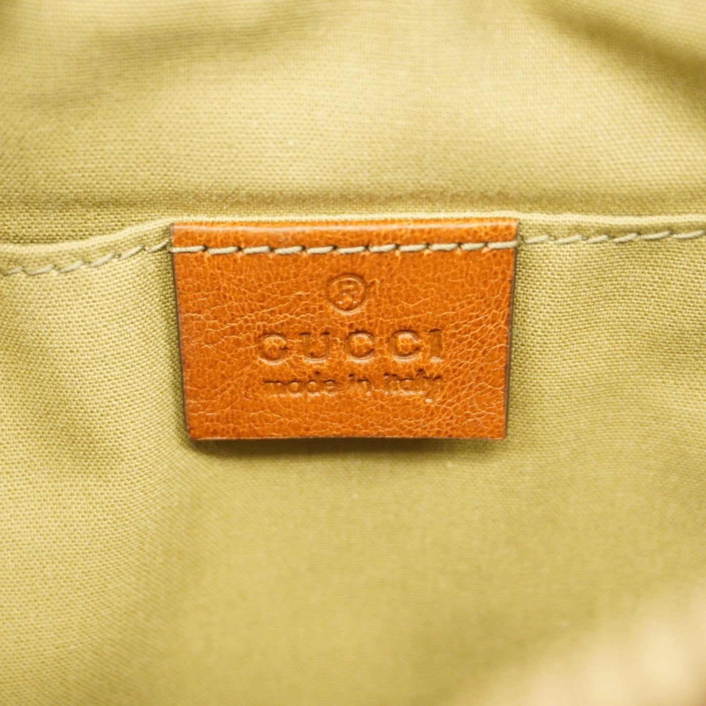 Gucci    Color Canvas Leather Shoulder Bag (Pre-Owned)