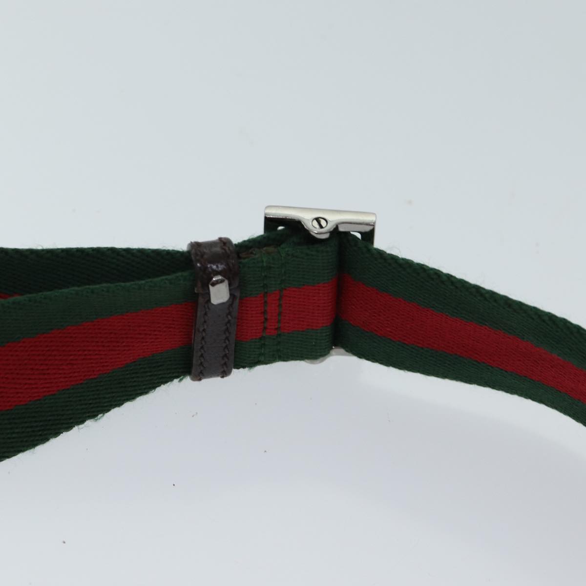 GUCCI GG Canvas Web Sherry Line Shoulder Bag Beige Red Green 181092 71918