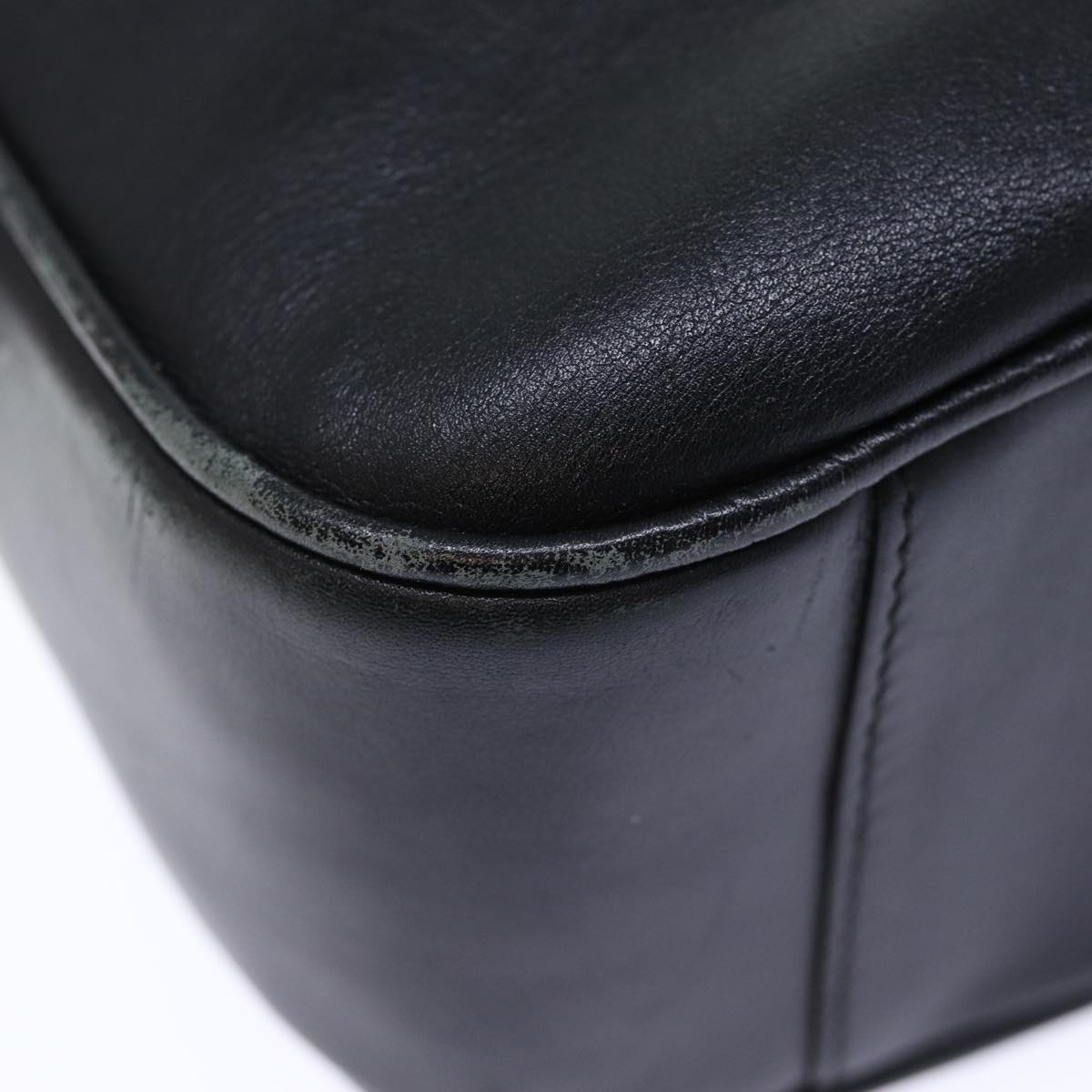 GUCCI Bamboo Shoulder Bag Leather 2way Black 001 1705 1638 71919