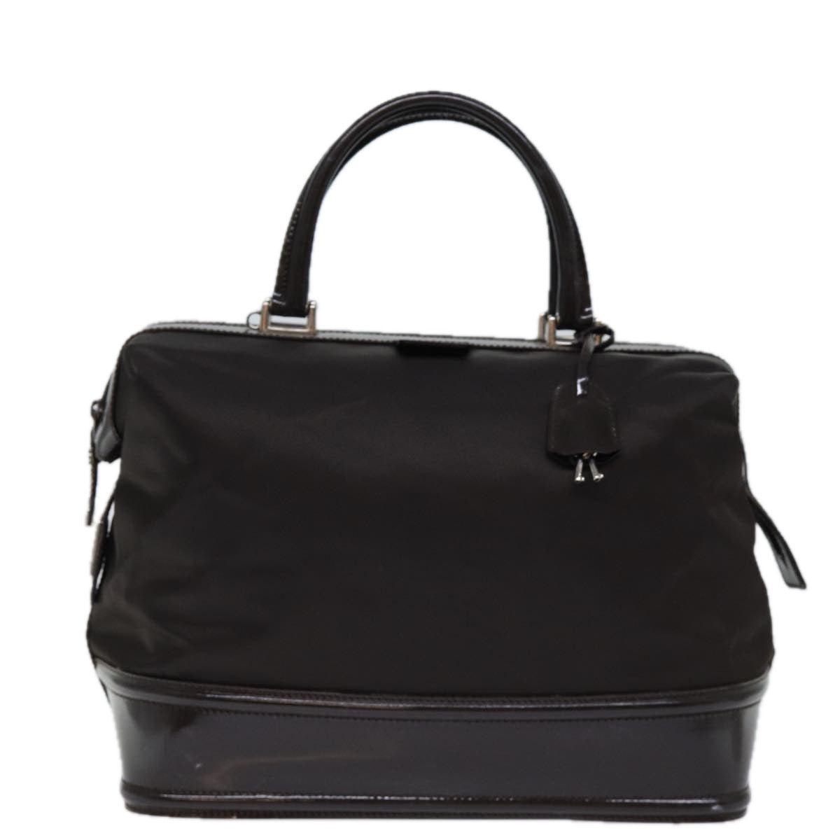 GUCCI Hand Bag Patent Nylon Brown 013 2122 2298 71922